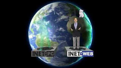 iNET-Web vintage greenscreen website ad