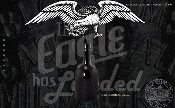 Milwaukee Website designed for Blossom's Badger Ale pontil bottles