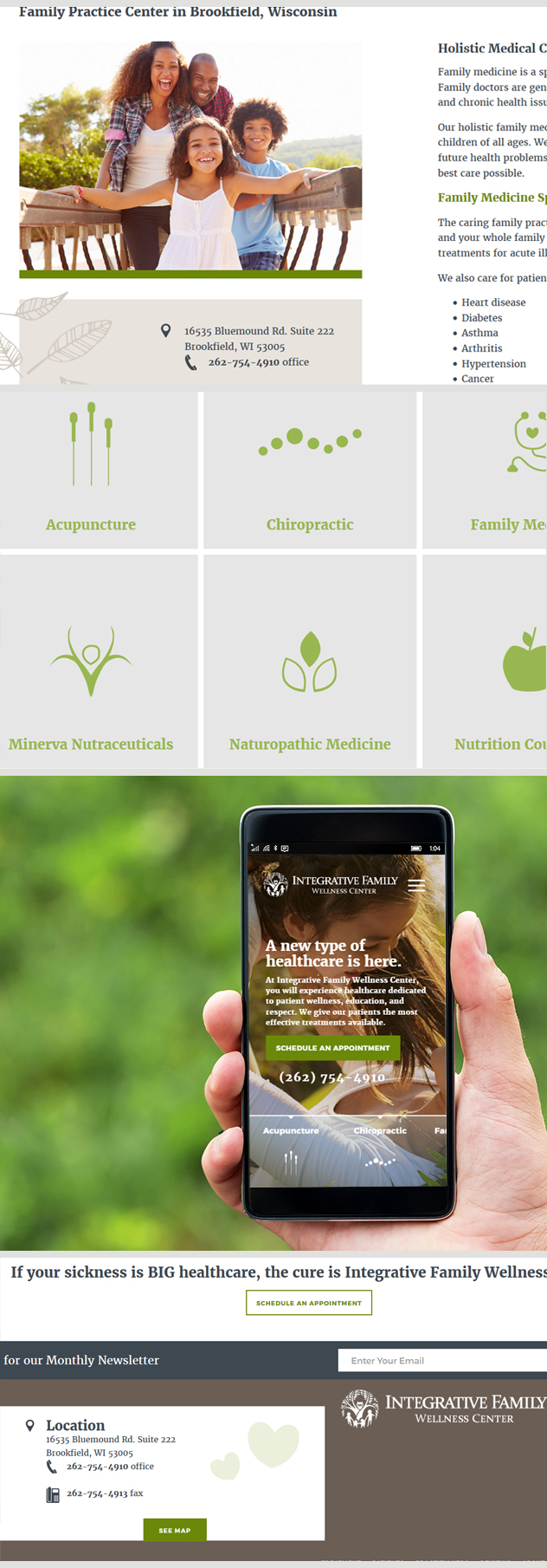 Milwaukee web marketing for Family Wellness Center