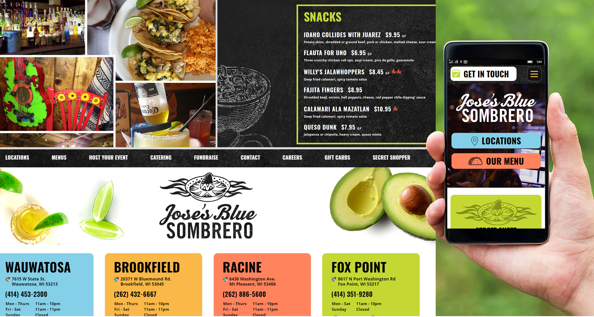 Waukesha Web Developer for Mexican Restaurant
