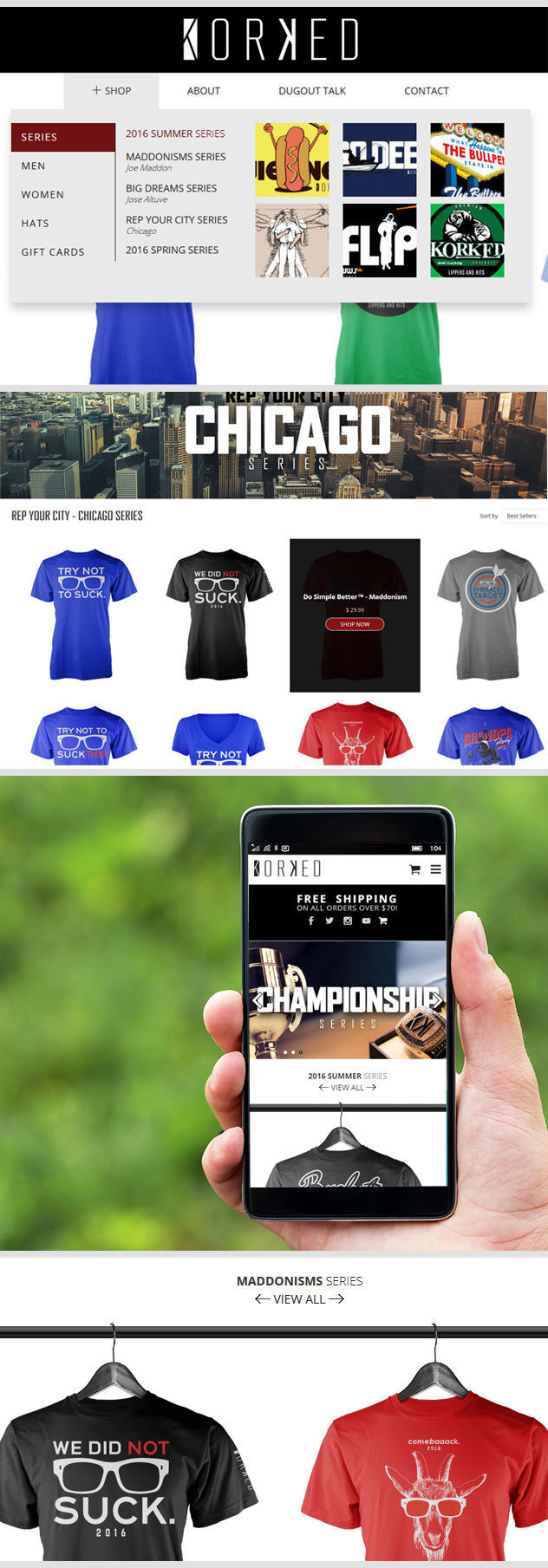 Clothing Company Website Design