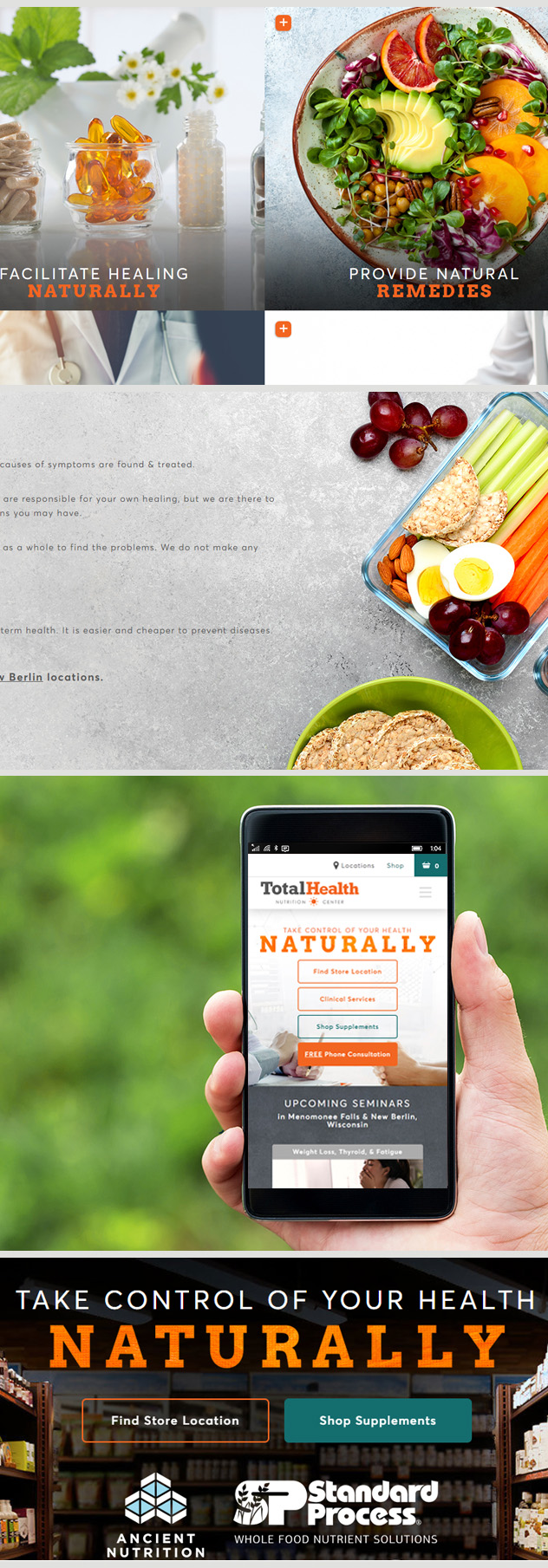 Milwaukee web marketing for Total Health