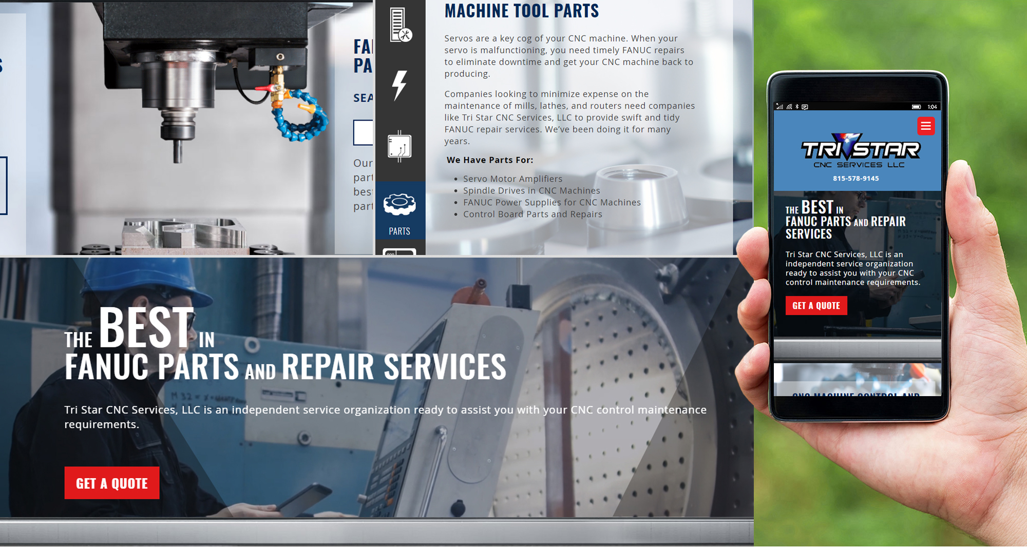 Milwaukee web marketing for Tri-Star CNC