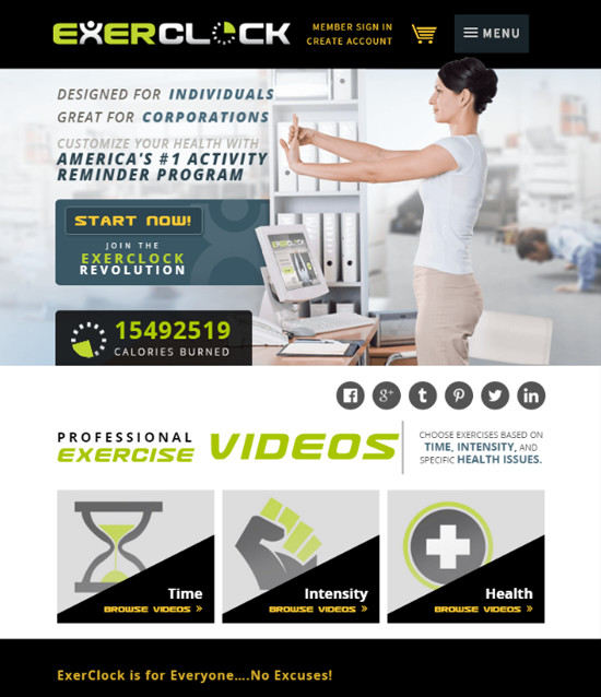 Website design Exerclock