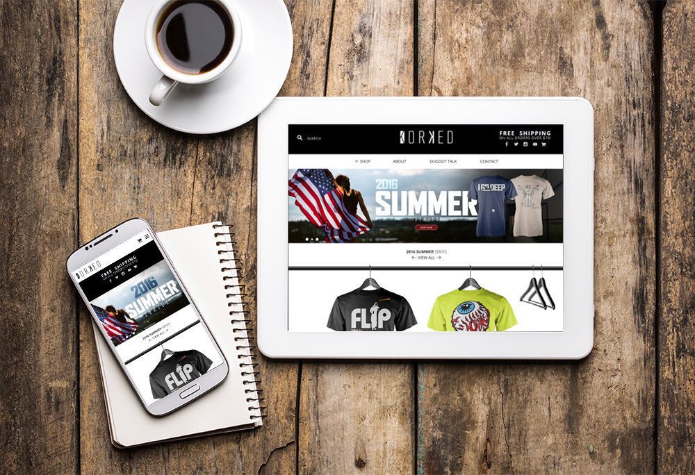 Mobile-responsive website for Korked built by iNET
