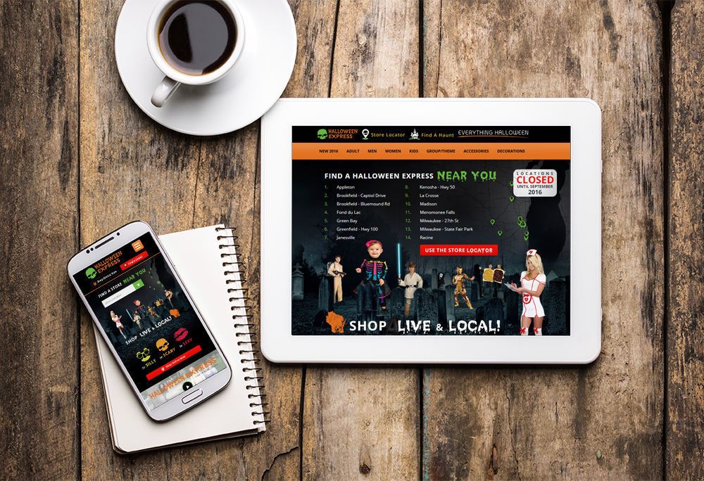 Mobile-responsive website for My Halloween built by iNET